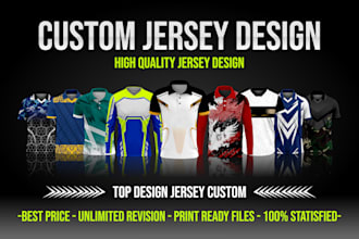 custom jersey design and sublimation design