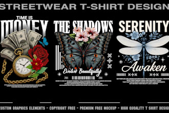 do urban edgy amazing trendy streetwear t shirt design