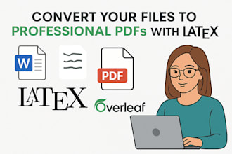 convert your document into a professional PDF using latex overleaf