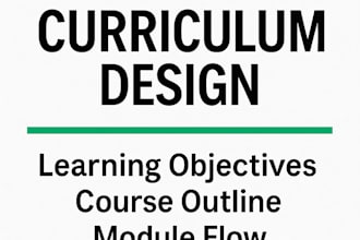 design your course curriculum and learning objectives