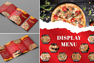 design a modern food menu digitally for restaurant