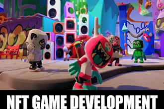 develop your nft game with staking, minting, game dapp, and web3 integration