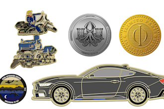 design command challenge coin with stl printable file