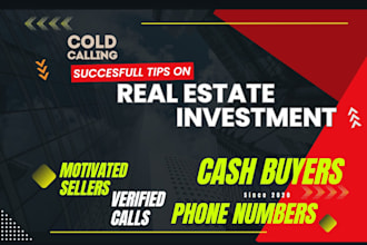 do bulk skip tracing and cold calling in real estate