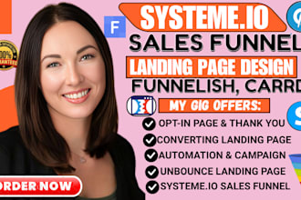 systeme io sales funnel, landing page design, systeme io sales funnel, funnelish