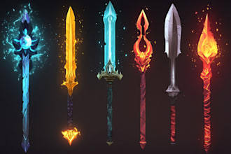 design your fantasy and dnd weapons