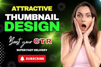 design attractive, catchy and viral youtube thumbnail