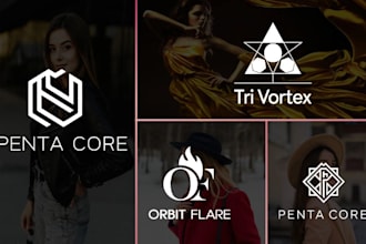 design high quality geometric logo design