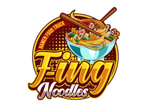 create exclusive and marvelous noodles logo  design