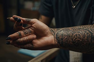 create unique custom tattoo any tattoo design, tattoo artist