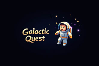 do an astronaut into the space for logo or mascot design with business