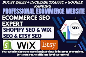 do onpage SEO optimization squarespace shopify wix etsy shop website store