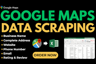 do goggle map lead generation, data scraping and data extraction