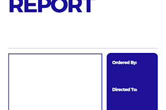 write professional report for you