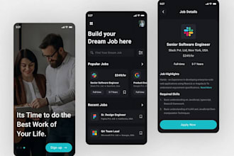 develop job portal app, job board app, recruitment website, job finder app