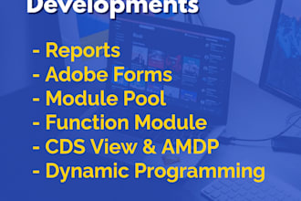 develop customized sap abap solution to automate and optimize business processes