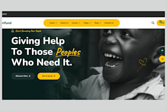 design charity website nonprofit donation website ngo fundraising website