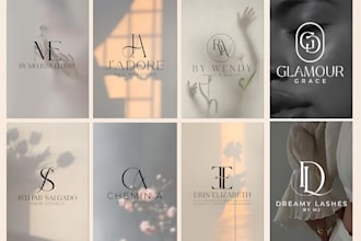 create a luxury minimalist beauty and clothing brand logo design
