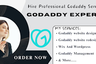 design or redesign hostinger, bluehost, and godaddy website professionally