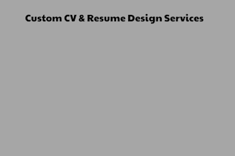 create resume for professionals and students