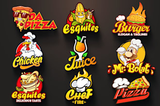 design pizza, restaurant, bbq, food menus, food truck, and food logo design