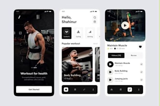 build ai fitness app, healthcare app, muscleup app, gym workout app, diet app