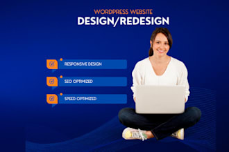 do wordpress website development, design or redesign wordpress blog