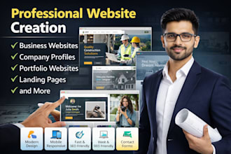 do website creation of any type html profile, bussiness website etc