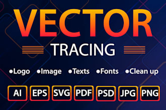 fix, redraw logo, change color, and edit ai generated images into vector