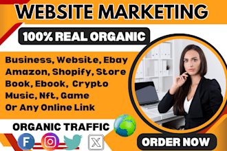 promote business website amazon book product event or any link