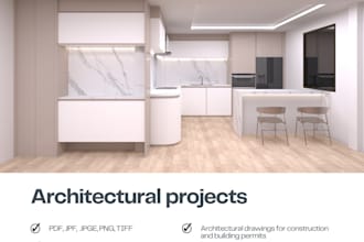 architectural projects, houses and commercial buildings