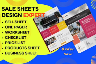 do business sheet sell sheet one page marketing