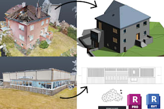 create point cloud models and revit working drawings