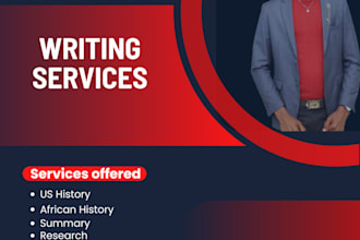 do american history, african ancient history,case studies,research and articles