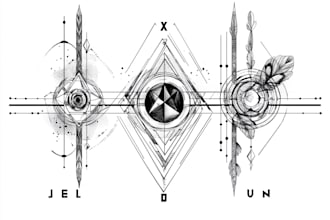 make a geometric tattoo design