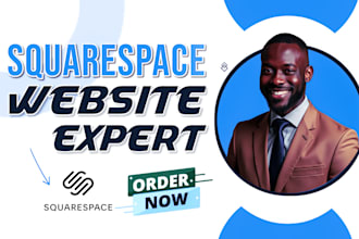design and customize a professional squarespace website as an expert