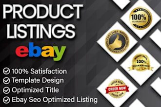 do ebay and etsy SEO listing for your business