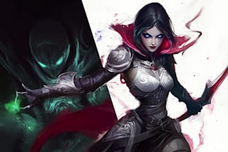 do character art, dnd, and game art