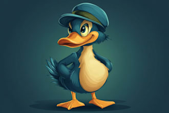 design and illustrate a vector cartoon character or mascot