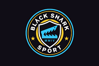 design black shark media logo
