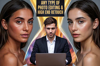 transform photos with retouching and background swaps