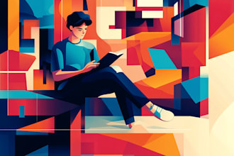 create unique vector illustration for websites and apps