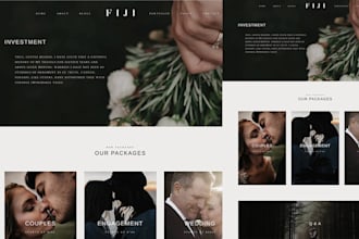 a squarespace photography and videography website