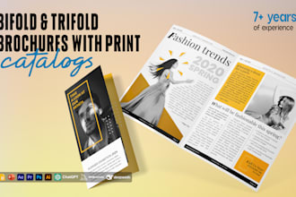 design brochures, bifold, trifold, reports, in 18 hours