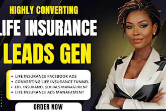 generate targeted life insurance leads via facebook ads for you
