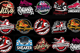 make sneaker and shoe logo for your sneaker brand store