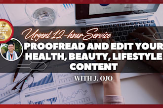 proofread and edit your health, beauty, lifestyle content