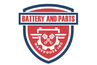 design glamorous battery and auto parts retailer logo