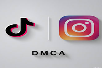 takedown copyright and infringing content from tiktok and instagram under dmca