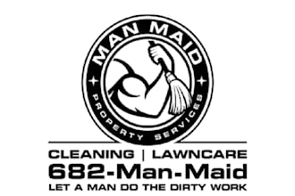 design aesthetics cleaning and lawn care logo